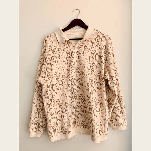 Aerie good vibes oversized quarter zip sweatshirt - Picture 3 of 3